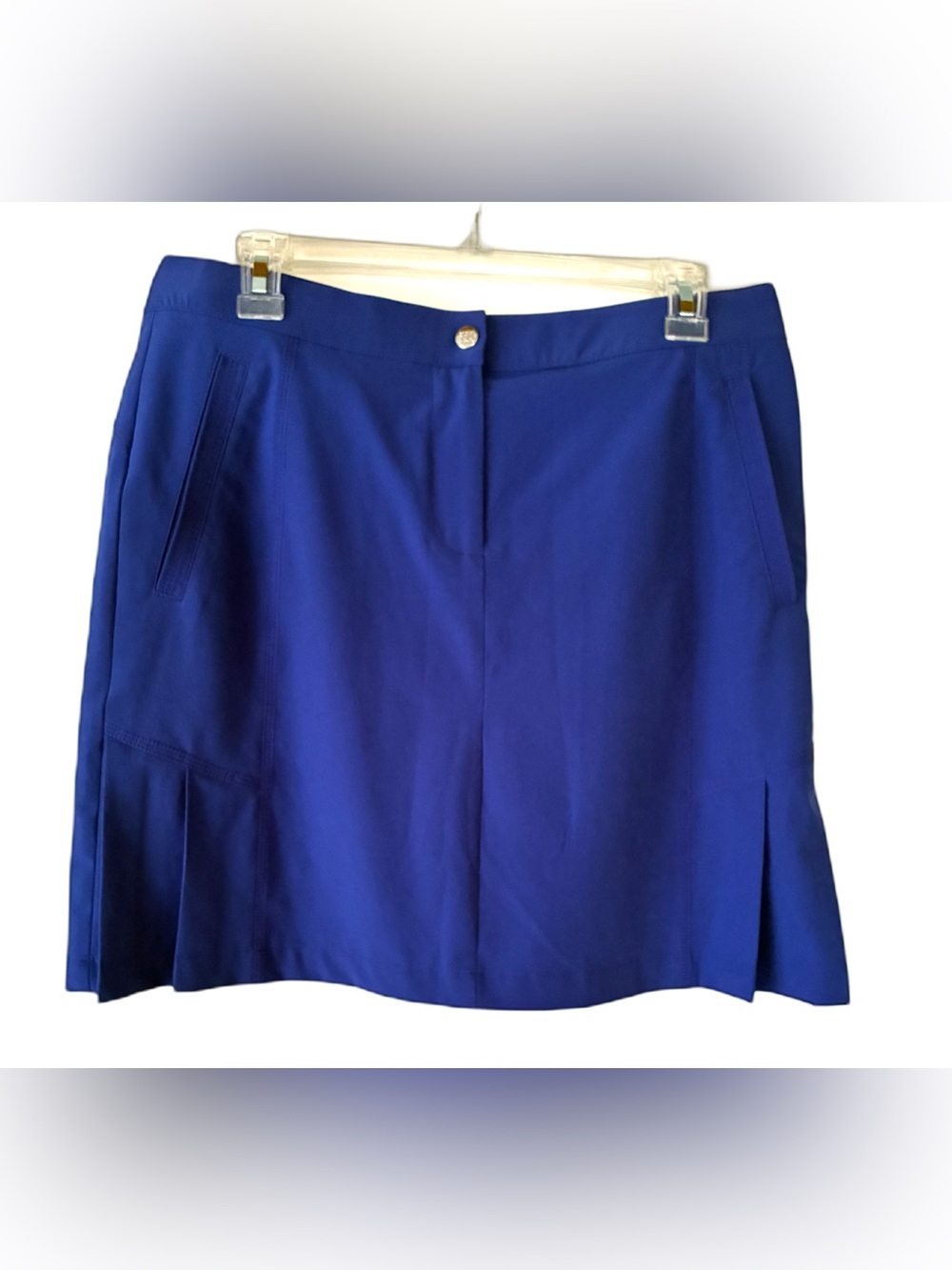 Zenergy Golf Skirt by Chico’s, Sz. 1/M, Royal Blue, Skort, Pockets, Pleats
